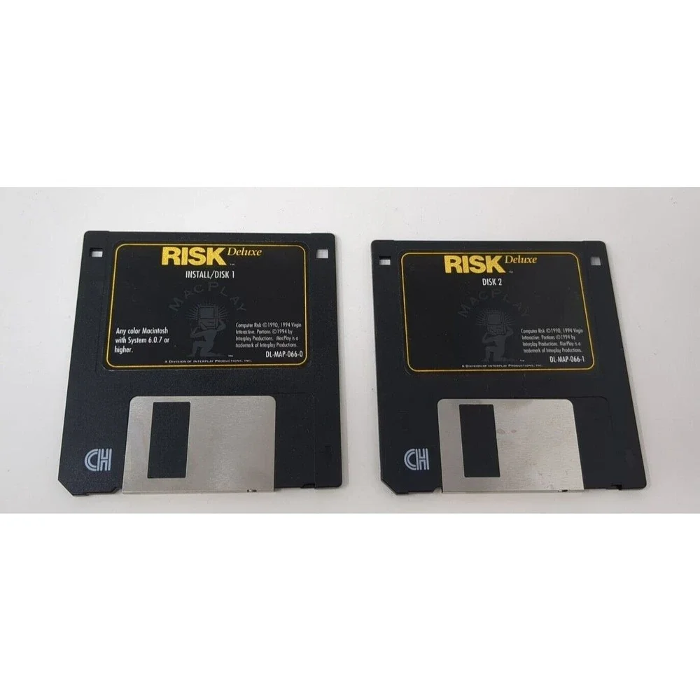 Risk Deluxe Apple Macintosh PC Big Box Computer Game‎ Mac Play Complete VTG
